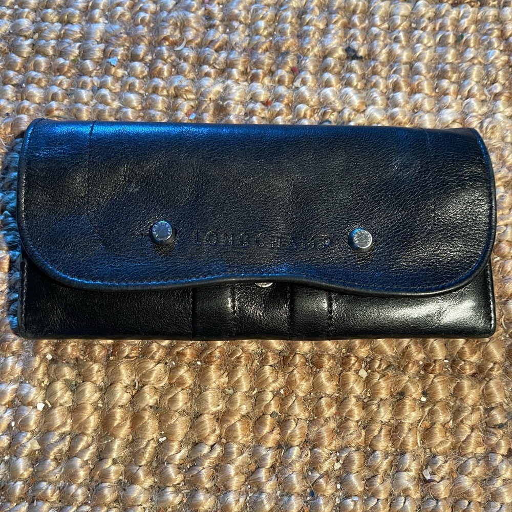 Longchamp Black soft Leather wallet
